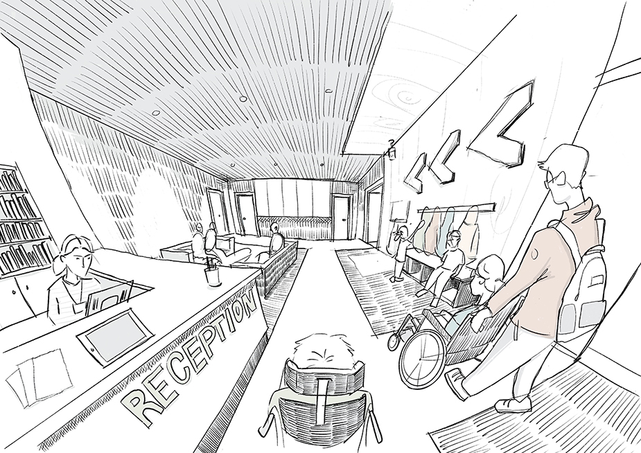 Illustration of arriving at an additional support learning school